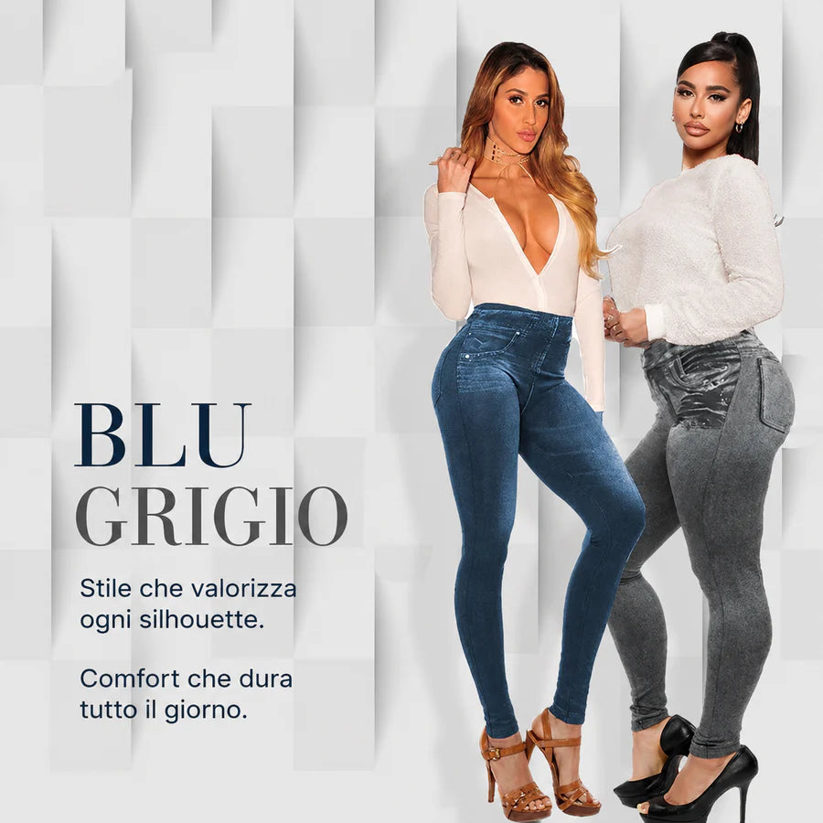 Jeggings Skinny Effetto Jeans